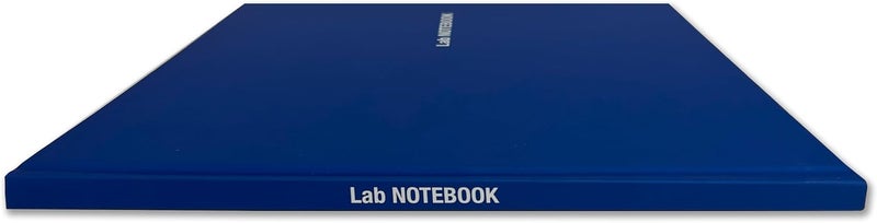 BookFactory Blue Lab Notebook/100 Page Sewn Laboratory Notebook - Professional Grade - 100 Pages, 8.5'' x 11'' Blue Laminate Hardbound Cover, Soft Touch (Made in USA) - Image 2